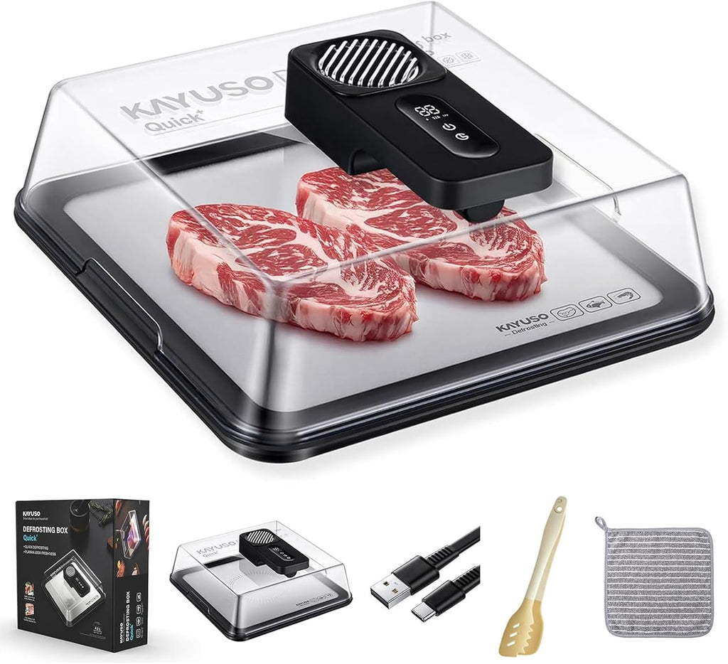 Defrost frozen meat in minutes