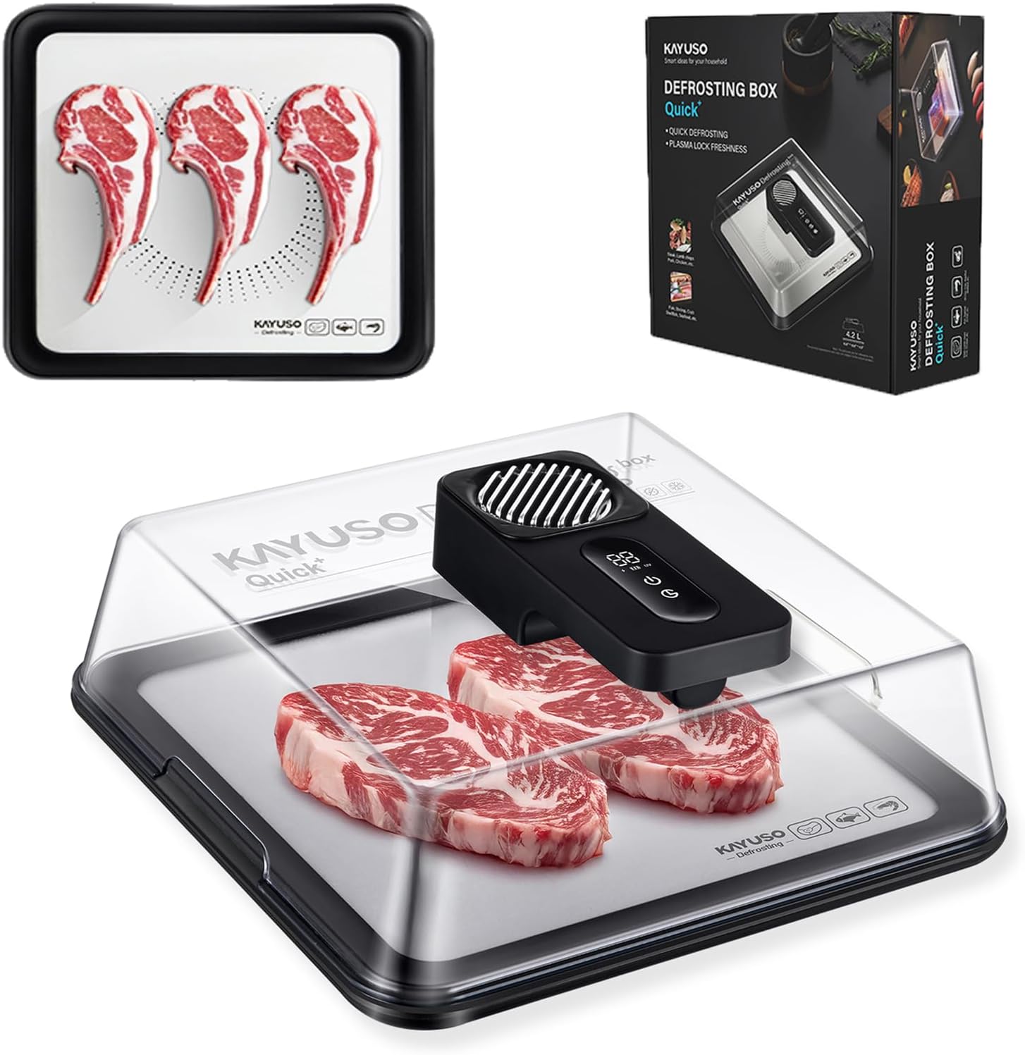 Defrost frozen meat in minutes