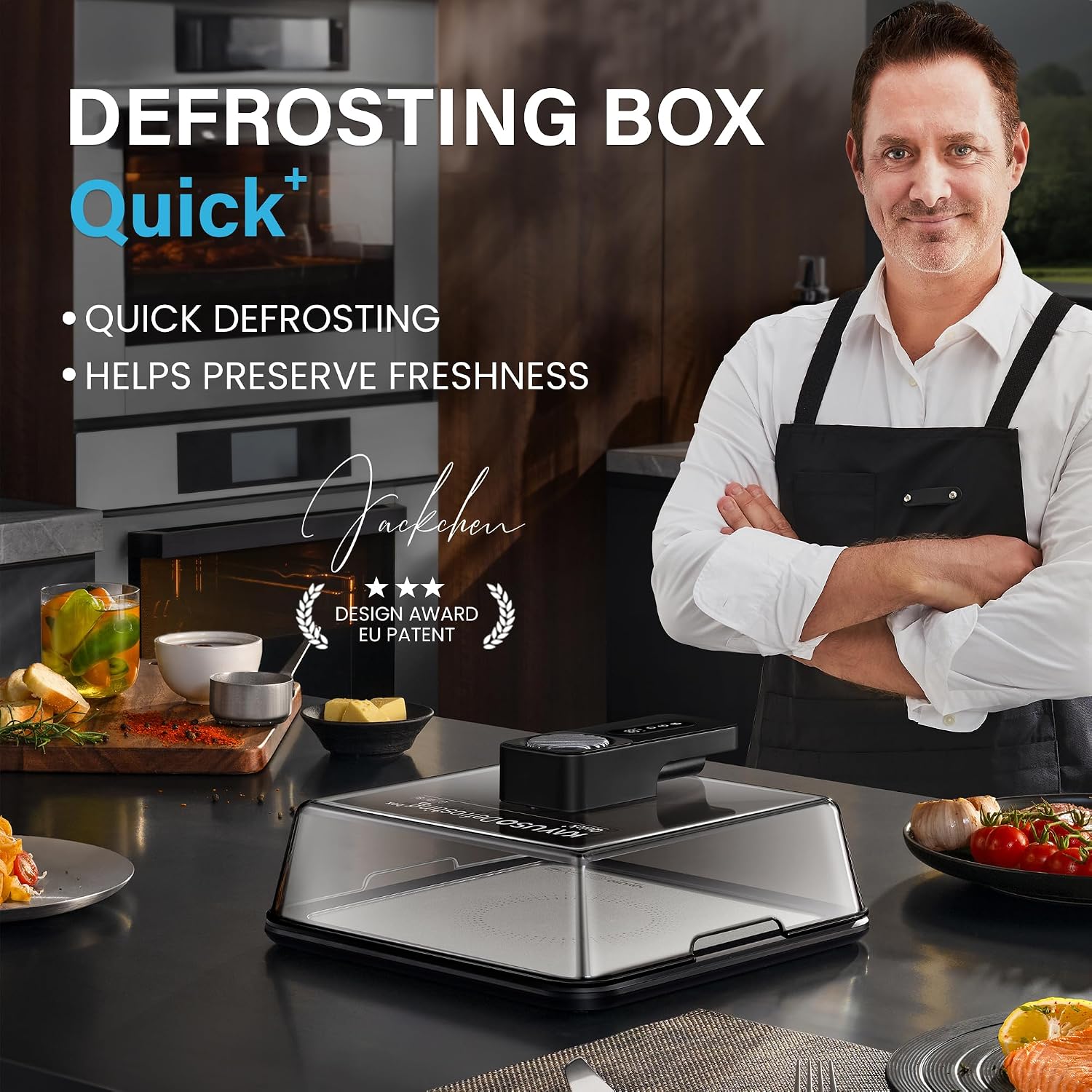 Defrost frozen meat in minutes